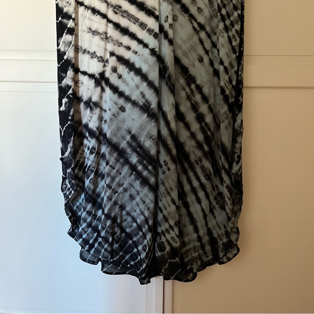 Tie dye BLUE by Saks Fifth Avenue caftan dress - Picture 4 of 6